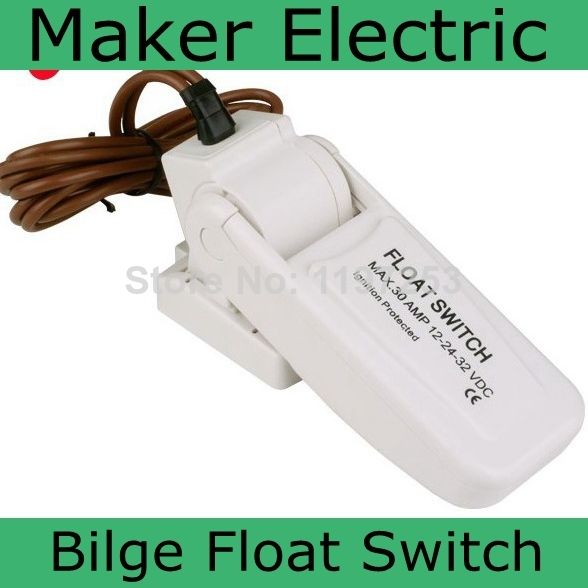 Acheter 12v 24v 34v Capteur De Débit Pour Pompes De Cale Interrupteur à Flotteur De Pompe à Eau électrique Automatique Commutateur De Pompe De Cale Dc