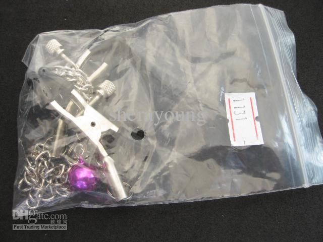 Chained Nipple Clip Clamp with bell Bondage Masturbation Flirt Sex Toy for women XLY1131