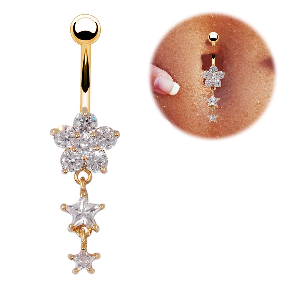 2017 Summer Style Super Healthy Sexy Belly Ring Dangle Belly focus for Dangle Belly Rings