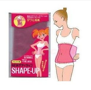Pink shape up slipping belts Tummy Firming Waist Slimming belly wrap
