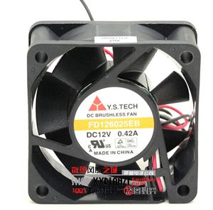 Wholesale：New Wonsan Y.S.Tech FD126025EB 6025 6CM 12V 0.42Aダブルボールファンの高電流