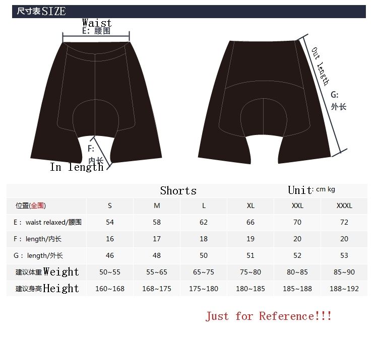 shorts size