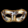 20st Half Face Mask Halloween Masquerade Mask Male Venice Italy Flathead Lace Bright Cloth Masks232U