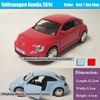 1:36新しいVolkgen Beetle Collection Model for The New Volkgen Beetle Car Model Pull Back Car Toys -Red / Sky Blue4855760