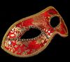 20 ADET Yarım Yüz Maskesi Cadılar Bayramı Masquerade maske erkek Venedik İtalya flathead dantel parlak bez maskeleri