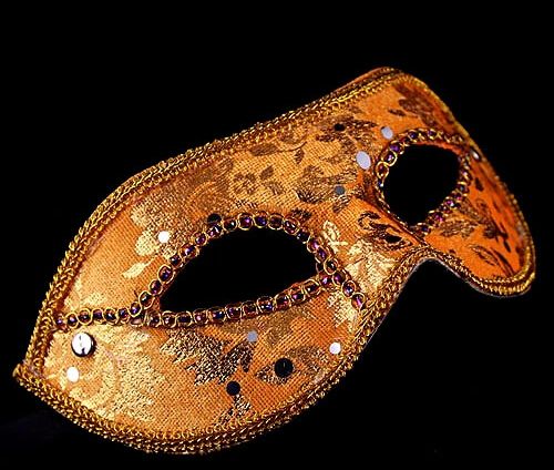 20 PZ Mezza Maschera di Halloween Masquerade maschera maschile Venezia Italia pizzo a testa piatta maschere di stoffa luminose247n