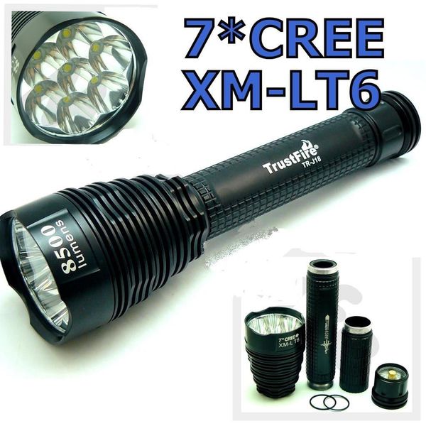 TrustFire J18 7-LED lampe de poche 8500 Lumens Camping lumière 5-mode Torche