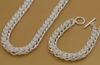 Ny bra Recum Mend 925 Smycken Sterling Silver Halsband och Armband 10sets / Lot Smycken Sets 992