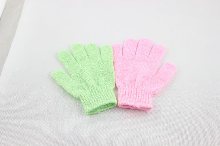 Exfolilinging rękawica skóra Body Break Shower Loofah Sponge Mitt Peel Massage Spa Pink and Green lots EMS Tylko 9482153