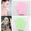 Exfoliating Glove Skin Body Bad Dusch Loofah Sponge Mitt Scrub Massage Spa Rosa och Grön 600pcs / Lots Ems Endast