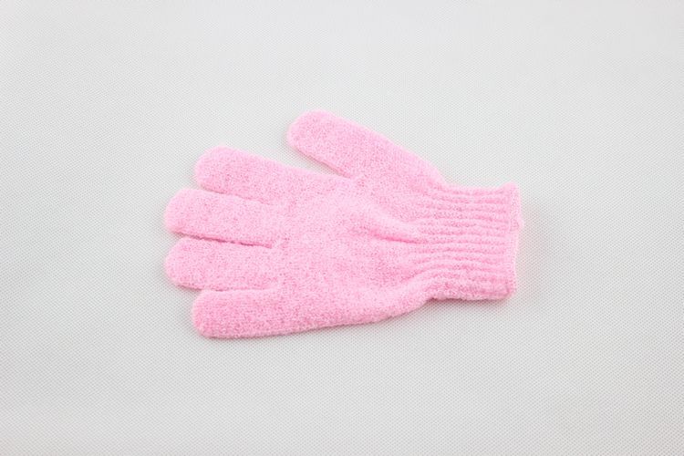 Exfoliating Glove Skin Body Bath Shower Loofah Sponge Mitt Scrub Massage Spa Pink And Green lots EMS Only1848202