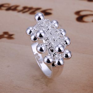 Free Shipping New 925 Sterling Silver fashion jewelry Grape beads ring hot sell girl gift 994