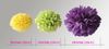 HOT SALE! 50 STKS TISSUE PAPIER POM POMS PAPIER LANTERN POM POM BLOEMEN BLOEM BLOEM BALLEN 6 / 8/10/12 / 14INCHES MUIXE-COLOR-opties