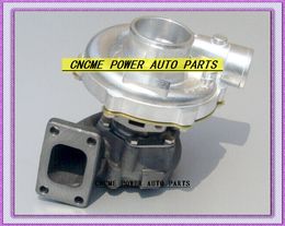 TURBO T3T4 T3 T4 T3/T4 TO4E 5 bolt A/R .63 comp A/R .50 without wastegate water cooled Turbocharger For Universal Cars 170-155kW