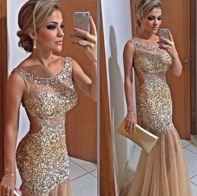 sparkly bodycon prom dress