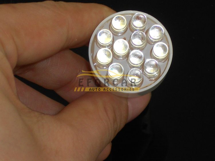 50ocslot 1157 1076 12 LED clignotant arrêt queue coin frein feu de stationnement ampoule lampe 12 V 4888957