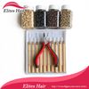 Tool kits for Feathers Extension,1pcs plier+10pcs needles+4000pcs micro ring beads! mix colors FEP001