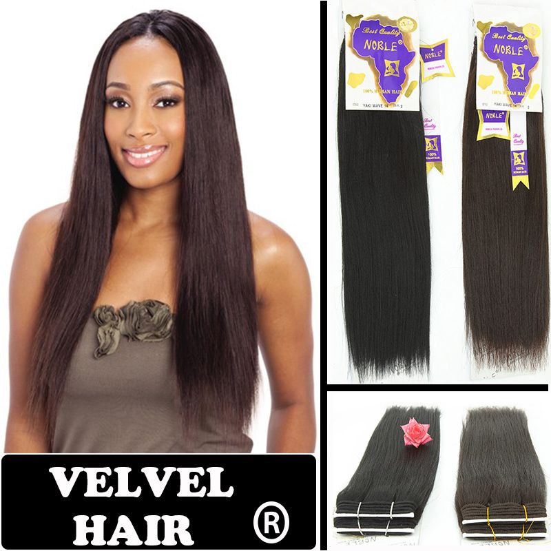 Noble Yaki Wave 10121416human Mixed Synthetic Hair Weaving Hair