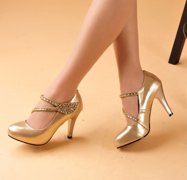 gold shoes womens