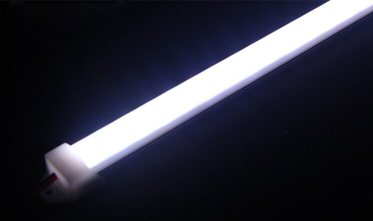 50X Hard LED Strip 5630 SMD Cool Warm White Rigid Bar 72 LEDs 3500 Lumen LED Light With "u" Style Shell Housing With End Cap Cover By DHL