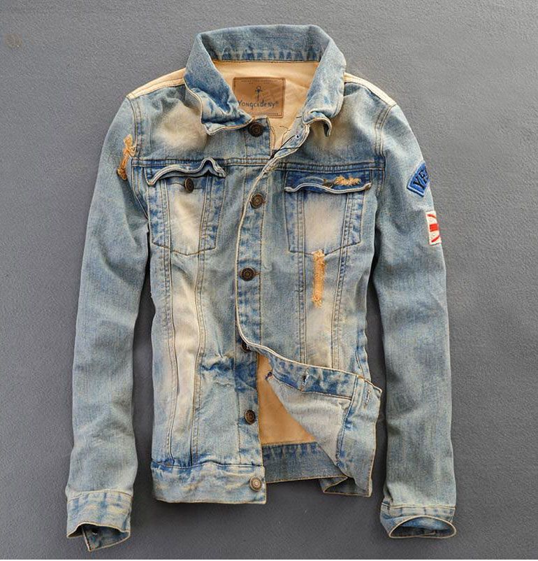 old jeans jacket