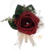 Groomsmen / noivo boutonniere corsage simulação atividades convidados espuma rosa corsage noiva / corpete de dama de honra