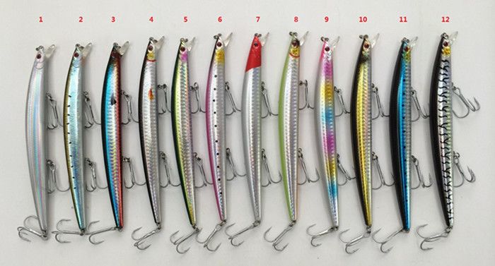 145cm 20g isca de pesca marítima jogo enfrentar china gancho minnow isca forma esbelta isca de plástico duro fundição spinner isca flutuante 9083303