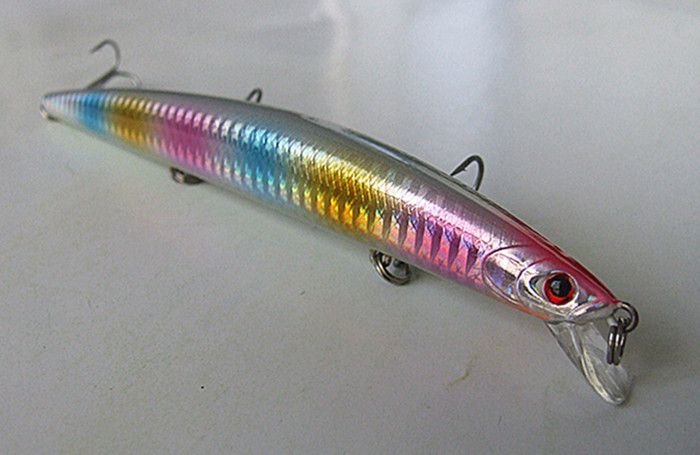 145 cm 20G Fishing Loure Game Tackle China Hook Minnow Bait Sleder Shape Lure Plastic Hard Bait Casting Spinner Bait Floating 8571066