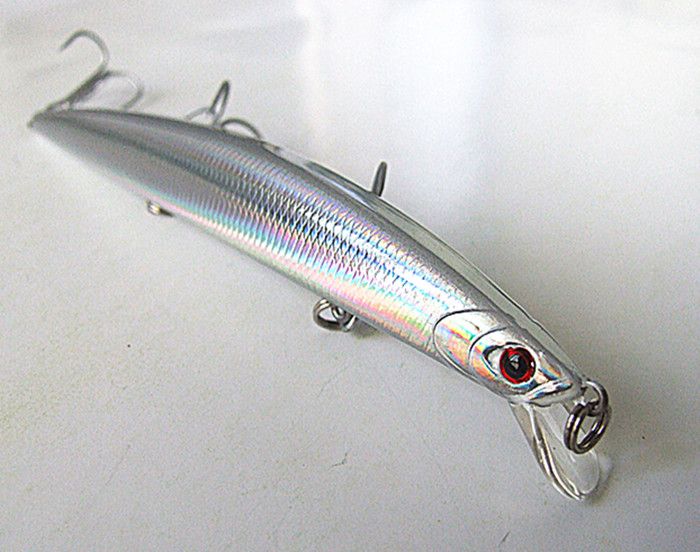 145cm 20g Zeevissen lokken Game Tackle China Hook Minnow Aas Slanke vorm Lokken Plastic Hard Aas Casting Spinner Bait Drijvend 8416028