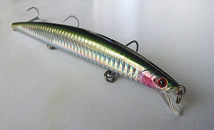 145cm 20g isca de pesca marítima jogo enfrentar china gancho minnow isca forma esbelta isca de plástico duro fundição spinner isca flutuante 9083303