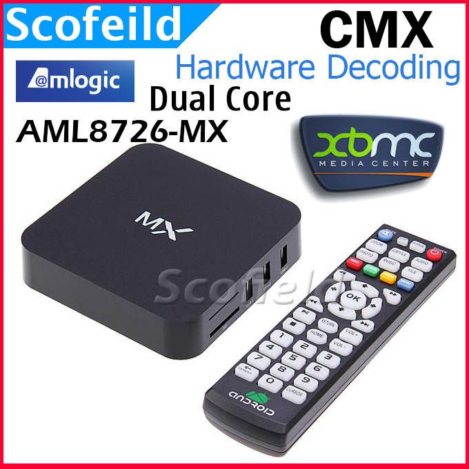 CMX Amlogic G BOX AML8726 MX Android TV BOX Dual Core HDD Media Player