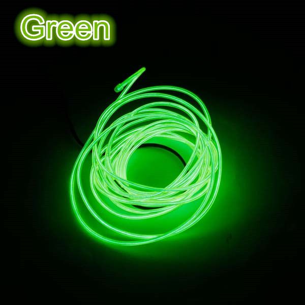 Compre 3M LED Flexible Lámpara De La Cuerda Del Tubo De Alambre EL Con