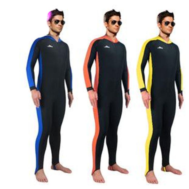 2019 Nylon Fabric One Piece Bathing Drysuits Bask Clothes Diving Suit