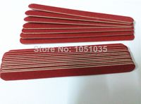 Wholesale-407-Free Shipping red wood nail file mini emery board disposable nail file wood emery board 100 pcs/lot