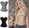 2014 Hot Sale Plus Size Sleepwear Sexy Women Corset Lace Tops Bustier Satin Embroidered shaper cinche Corsets Overbust corselet