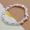 Julklapp billig gratis frakt Hot Sell 925 Sterling Silver Fashion Jewelry Charm 8mm Bead Armband 998