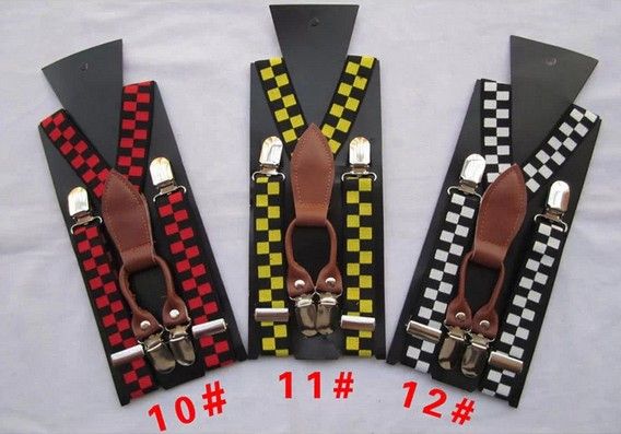 Dzieci Szelki Moda Clipon Yback Boys Girls Elastic Wedding Suspender Braces Pasek maluch maluch Baby Brytyjski Styl Suspender 15 5935769