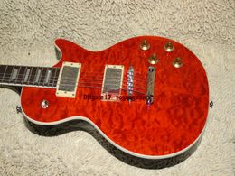 Wholesale Guitars Custom Shop Electric Guitar IN Red Siberian Tiger Free shipping