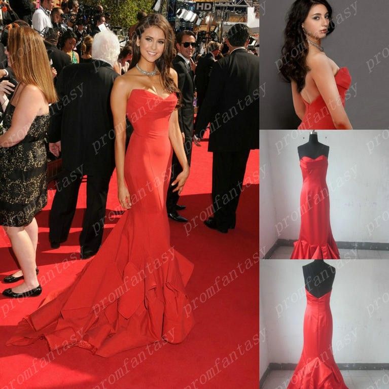 Dress: nina dobrev, prom dress, red dress, black prom dress ... Dress: nina dobrev, prom dress, red dress, black prom dress ...