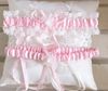 2014 gratis verzending sexy kanten garters dames bruiloft garters blauw rood wit roze bowtie bruids ribbel