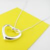 Nya billiga silversmycken 925 Sterling Silver Fashion Charm Heart Love Pendant Necklace 10033424