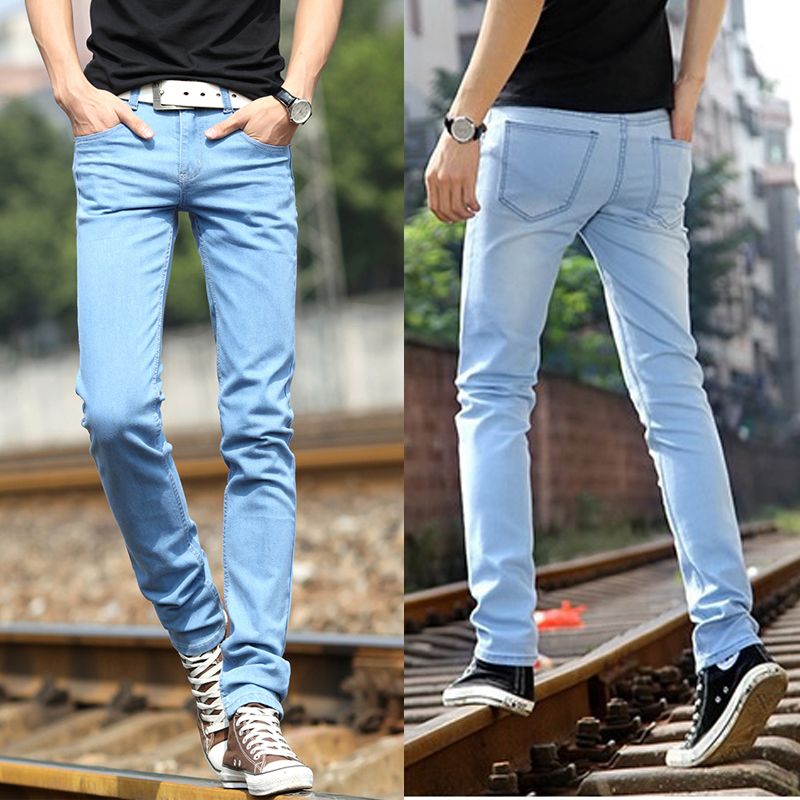 light sky blue jeans mens