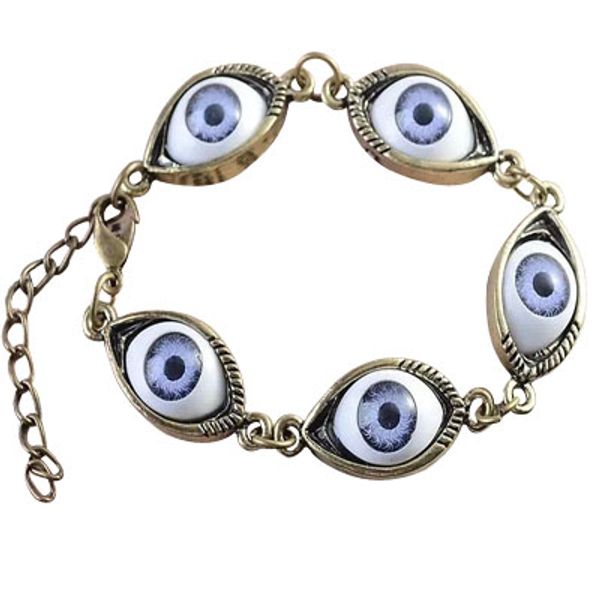 

старинные сглаза браслет для женщин цепи браслеты 5eyes шарм браслеты браслет ювелирные изделия бесплатная доставка, Golden;silver