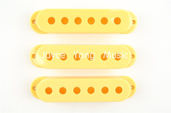 

New Cream Single Coil Pickup Covers For Fender Strat Style Electric Guitar Free Shipping Wholesales