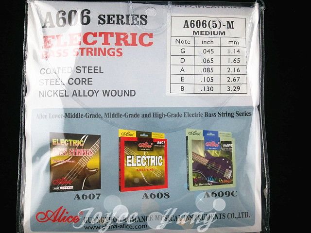 Alice 5 Strings Electric Bass Strings 1st5th Nickel alloy Wound Wholes2972488