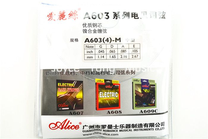 ALICE A603M CORDES BASS ELECTRICALES 4 CORDES BASS BASS ELLIAGE EN ALLIAGE 045105 Whars8804159