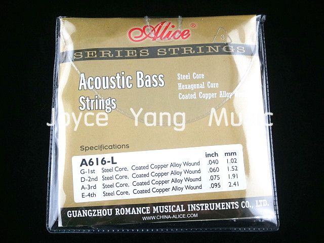 Alice A616L CONDEURS BASS ACUSTIQUES 4 CORDES BASS BASS BASSE ALLIAGE DE COPPORT 040095 Whars8234222