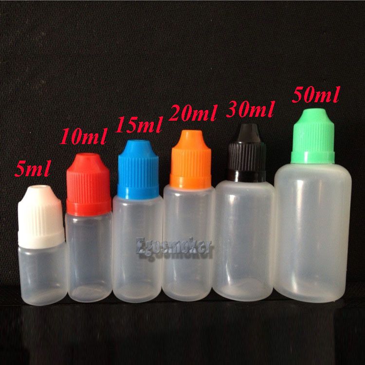 5ML 10ml 15ml 20ml 30ml Pet Pe Blastic Dropper Bottles زجاجات الإبرة مع غطاء سائل عازف على الطفل.