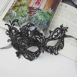 Black Lace Sexy Mysterious Women's Eye Mask For Masquerade Party Prom Ball Halloween Fancy Dress Party 100pcs/lot Express Shipping Free