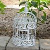 Jaula de pájaros decorativa blanca clásica para la boda de metal enjaulado Decoración de hierro Birdcage